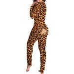 Pyjamas combinaisons pour la Saint-Valentin blancs à effet léopard en latex Taille M plus size look sexy pour femme 