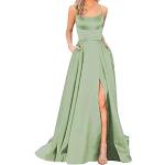 Robes de bal longues de mariage vertes sans manches Taille XL look fashion pour femme 