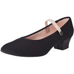 Chaussures de jazz Bloch noires anti choc Pointure 38,5 look fashion pour femme 