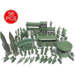 Lot de 250 figurines militaires en plastique pour enfants avec