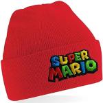 Bonnets pour la rentrée des classes rouges Super Mario Mario Tailles uniques look fashion pour homme 