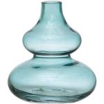 Vases design Bloomingville bleus en verre 