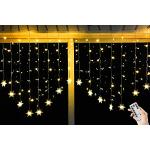 BLOOMWIN LED Rideau Lumineux de Flocon de Neige 2m