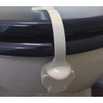 Bloque abattant wc plastique blanc H.235mm l.40mm