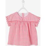 Chemises Vertbaudet roses à carreaux en coton Taille 6 mois pour fille de la boutique en ligne Vertbaudet.fr 