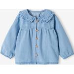 Chemises Vertbaudet bleues en coton Taille 24 mois pour fille en promo de la boutique en ligne Vertbaudet.fr 