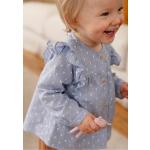 Blouses Vertbaudet bleu indigo à rayures en coton Taille 6 mois look casual pour fille de la boutique en ligne Vertbaudet.fr 