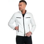 Vestes de moto  D'arienzo blanches en cuir d'agneau Taille XL pour homme en promo 