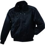 Vestes d'hiver noires en polyester coupe-vents Taille 3 XL look utility pour homme 