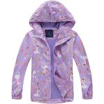 Vestes à capuche violettes en polyester coupe-vents look fashion pour fille de la boutique en ligne Amazon.fr 