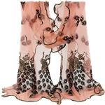 Foulards Bluelans roses à motif canards Tailles uniques look fashion pour femme 