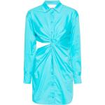 Robes de soirée longues Blugirl By Blumarine bleues en coton mélangé à manches longues Taille XL classiques pour femme 