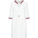 Robes courtes Blumarine blanches en polyester avec noeuds courtes à manches trois-quart Taille L pour femme en promo 