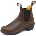 Boots Chelsea Blundstone marron en cuir imperméables Pointure 41,5 look fashion pour femme en promo 