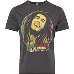 T-shirts Amplified noirs à manches courtes Bob Marley à manches courtes Taille XXL look fashion pour homme 