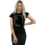 T-shirts noirs Bob Marley Taille S look Rock pour femme 