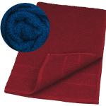 Serviettes éponge bleu roi en coton 50x85 