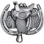 BOBIJOO Jewelry - Boucle de Ceinture Américaine Selle Cheval Western USA Fermeture Ardillon Métal Biker Ceinturon