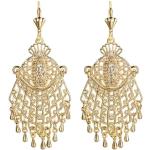 Boucles d'oreilles Bobijoo Jewelry dorées en plaqué Or savoyardes look fashion pour femme 