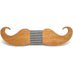 BOBIJOO Jewelry - Noeud Papillon Bois Clair Moustache Fait Main Homme au Choix Gentleman Cravate - Taille unique, N04