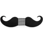 BOBIJOO Jewelry - Noeud Papillon Bois Foncé Moustache Fait Main Homme au Choix Gentleman Cravate - Taille unique, N03