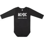 Body noirs en coton bébé AC/DC 