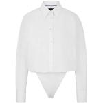 Body de créateur HUGO BOSS BOSS blancs en coton Naomi Campbell bio éco-responsable Taille M look business pour femme 