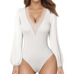 Strings invisibles blancs Taille L plus size look sexy pour femme 
