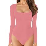 Body ouverts roses Taille XL plus size look sexy pour femme 