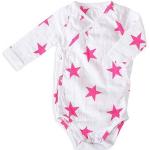 body manches longues - medium pink star 3-6 mois