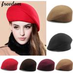 Chapeaux d'automne rouges 58 cm look fashion pour femme 