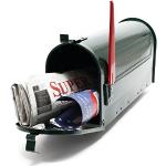Boite aux Lettres Style américain Design Couleur Verte Boite Postale US Mailbox avec Drapeau