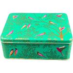Boîte Cadeau Design Sara Miller – Boîte de Conservation rectangulaire conçue avec Soin – Motif Oiseaux Exotiques