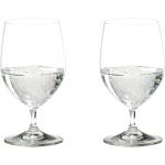 Boite de 2 verres à eau en cristallin sur pied court Water Glass 35 cl - 20.5 cm