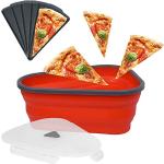 Boites de rangement cuisine en silicone à motif pizza 