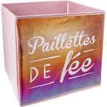 Boites de rangement Paris Prix multicolores en polypropylène à paillettes enfant en promo 