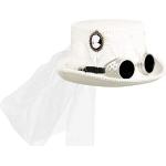 Chapeaux de déguisement pour enterrement Boland blancs look fashion 