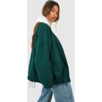 Manteaux en laine Boohoo vert foncé à rayures à manches longues Taille S look sportif pour femme en promo 