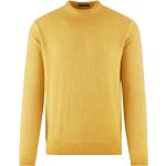 Pulls en laine Bomboogie jaunes en laine à manches longues à col rond Taille 3 XL pour homme 