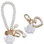 Bracelets de perles blancs en silicone à perles look fashion 