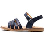 Sandales nu-pieds bleu marine en cuir verni Pointure 30 look fashion pour fille 