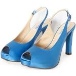 Escarpins bleu ciel italiens Pointure 39 avec un talon de plus de 9cm look fashion pour femme 