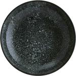 Assiettes creuses noires en porcelaine diamètre 23 cm 