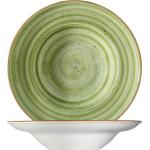Assiettes en porcelaine vertes en porcelaine diamètre 27 cm modernes 