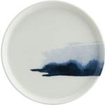 Assiettes plates bleues en porcelaine diamètre 28 cm 