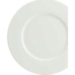 Assiettes plates blanches en porcelaine modernes 