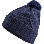 Bonnets Fawler bleu marine en laine à pompons à motif ville en laine éco-responsable pour homme 