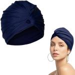 Bonnet de piscine plissé pour femme, bonnet de natation en nylon