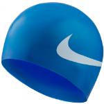 Bonnets de bain Nike Swoosh bleus en cuir Taille L pour femme en promo 