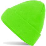 Bonnets de printemps vert fluo à motif ville Taille XS look sportif pour homme en promo 